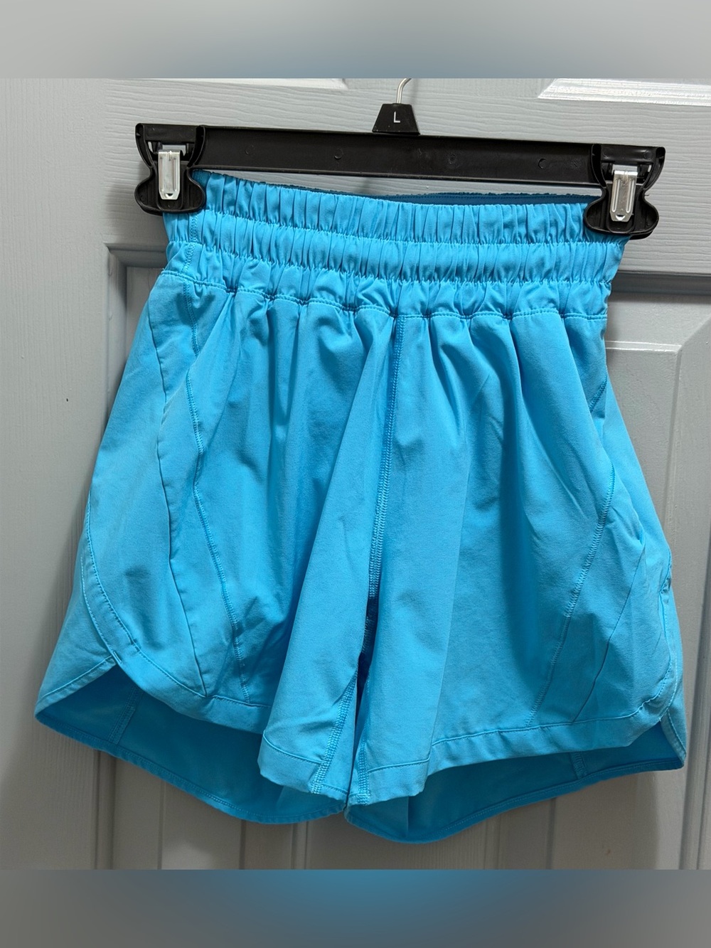 Lululemon Track That Mid-Rise Lined Short 5" Women’s Size 2 Bright Blue Running